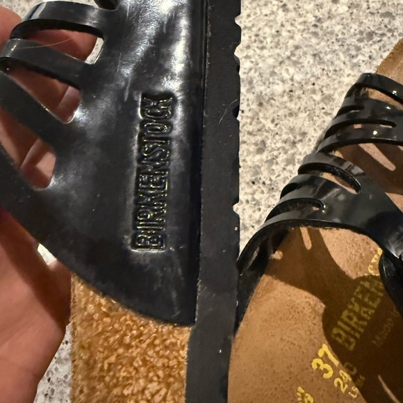 Birkenstock Granada Black Patent Leather Sandals - Picture 9 of 11